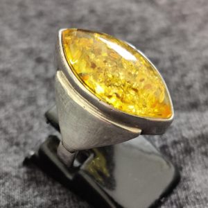 Chunky Amber Ring