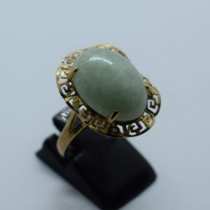 Oriental Jade Gold Ring