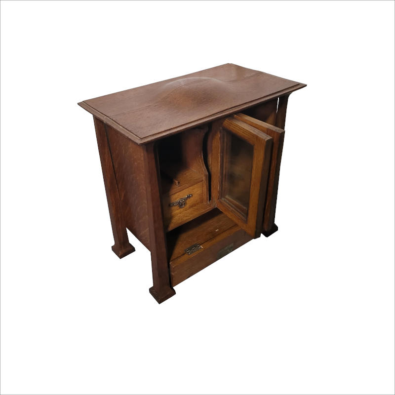 Arts And Crafts Oak Smokers Cabinet